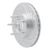 631-54140R Drilled/Slotted Brake Rotor [Silver], 1995-1997 Ford/Lincoln/Mercury/Mazda, Position: Front Right - image 2