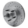 631-54141L Drilled/Slotted Brake Rotor [Silver], 1995-2011 Ford/Lincoln/Mercury/Mazda, Position: Front Left - image 2