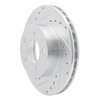 631-54144L Drilled/Slotted Brake Rotor [Silver], 1995-2002 Ford/Lincoln/Mercury/Mazda, Position: Front Left - image 2