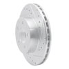 631-54144R Drilled/Slotted Brake Rotor [Silver], 1995-2002 Ford/Lincoln/Mercury/Mazda, Position: Front Right - image 2