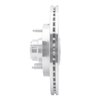 631-54145L Drilled/Slotted Brake Rotor [Silver], 1997-1999 Ford/Lincoln/Mercury/Mazda, Position: Front Left - image 3