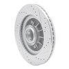 631-54145L Drilled/Slotted Brake Rotor [Silver], 1997-1999 Ford/Lincoln/Mercury/Mazda, Position: Front Left - image 4