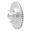 631-54146R Drilled/Slotted Brake Rotor [Silver], 1997-1999 Ford/Lincoln/Mercury/Mazda, Position: Front Right - image 2