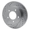 631-54147L Drilled/Slotted Brake Rotor [Silver], 1997-2004 Ford/Lincoln/Mercury/Mazda, Position: Front Left - image 2