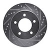 631-54147R Drilled/Slotted Brake Rotor [Silver], 1997-2004 Ford/Lincoln/Mercury/Mazda, Position: Front Right - image 1