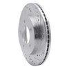 631-54147R Drilled/Slotted Brake Rotor [Silver], 1997-2004 Ford/Lincoln/Mercury/Mazda, Position: Front Right - image 2