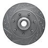 631-54150L Drilled/Slotted Brake Rotor [Silver], 1997-2004 Ford/Lincoln/Mercury/Mazda, Position: Front Left - image 1