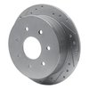 631-54151L Drilled/Slotted Brake Rotor [Silver], 1997-2004 Ford/Lincoln/Mercury/Mazda, Position: Rear Left - image 2
