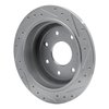 631-54151L Drilled/Slotted Brake Rotor [Silver], 1997-2004 Ford/Lincoln/Mercury/Mazda, Position: Rear Left - image 4