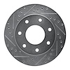 631-54152L Drilled/Slotted Brake Rotor [Silver], 1997-2004 Ford/Lincoln/Mercury/Mazda, Position: Front Left - image 1