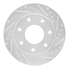 631-54152R Drilled/Slotted Brake Rotor [Silver], 1997-2004 Ford/Lincoln/Mercury/Mazda, Position: Front Right - image 1
