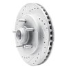 631-54153L Drilled/Slotted Brake Rotor [Silver], 1997-2000 Ford/Lincoln/Mercury/Mazda, Position: Front Left - image 2