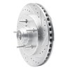631-54153R Drilled/Slotted Brake Rotor [Silver], 1997-2000 Ford/Lincoln/Mercury/Mazda, Position: Front Right - image 2