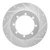 631-54154R Drilled/Slotted Brake Rotor [Silver], 1996-2007 Ford/Lincoln/Mercury/Mazda, Position: Rr Right,Rear Right - image 1