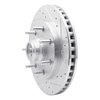 631-54155R Drilled/Slotted Brake Rotor [Silver], 1997-2002 Ford/Lincoln/Mercury/Mazda, Position: Front Right - image 2