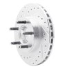 631-54156L Drilled/Slotted Brake Rotor [Silver], 1995-1997 Ford/Lincoln/Mercury/Mazda, Position: Front Left - image 2
