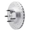 631-54156R Drilled/Slotted Brake Rotor [Silver], 1995-1997 Ford/Lincoln/Mercury/Mazda, Position: Front Right - image 2