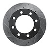 631-54157L Drilled/Slotted Brake Rotor [Silver], 1999-1999 Ford/Lincoln/Mercury/Mazda, Position: Front Left - image 1