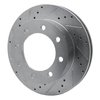 631-54157L Drilled/Slotted Brake Rotor [Silver], 1999-1999 Ford/Lincoln/Mercury/Mazda, Position: Front Left - image 2