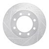 631-54158L Drilled/Slotted Brake Rotor [Silver], 1999-2001 Ford/Lincoln/Mercury/Mazda, Position: Front Left,Fr Left - image 1
