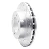 631-54158R Drilled/Slotted Brake Rotor [Silver], 1999-2001 Ford/Lincoln/Mercury/Mazda, Position: Fr Right,Front Right - image 2