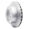 631-54159L Drilled/Slotted Brake Rotor [Silver], 1988-2019 Ford/Lincoln/Mercury/Mazda, Position: Front Left,Fr Left,Rear Left,Rr - image 1