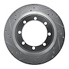 631-54160L Drilled/Slotted Brake Rotor [Silver], 1999-2004 Ford/Lincoln/Mercury/Mazda, Position: Rear Left - image 1