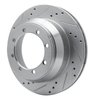 631-54160L Drilled/Slotted Brake Rotor [Silver], 1999-2004 Ford/Lincoln/Mercury/Mazda, Position: Rear Left - image 2