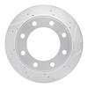 631-54161R Drilled/Slotted Brake Rotor [Silver], 1999-2005 Ford/Lincoln/Mercury/Mazda, Position: Rear Right - image 1