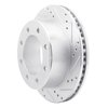 631-54161R Drilled/Slotted Brake Rotor [Silver], 1999-2005 Ford/Lincoln/Mercury/Mazda, Position: Rear Right - image 2