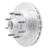 631-54162L Drilled/Slotted Brake Rotor [Silver], 1999-2002 Ford/Lincoln/Mercury/Mazda, Position: Front Left - image 2