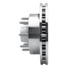 631-54163L Drilled/Slotted Brake Rotor [Silver], 1999-2002 Ford/Lincoln/Mercury/Mazda, Position: Front Left - image 3