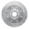 631-54163R Drilled/Slotted Brake Rotor [Silver], 1999-2002 Ford/Lincoln/Mercury/Mazda, Position: Front Right - image 1