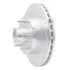 631-54165L Drilled/Slotted Brake Rotor [Silver], 1998-2002 Ford/Lincoln/Mercury/Mazda, Position: Front Left - image 2