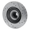 631-54166L Drilled/Slotted Brake Rotor [Silver], 1998-2002 Ford/Lincoln/Mercury/Mazda, Position: Front Left - image 4