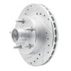 631-54166R Drilled/Slotted Brake Rotor [Silver], 1998-2002 Ford/Lincoln/Mercury/Mazda, Position: Front Right - image 2