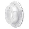 631-54167L Drilled/Slotted Brake Rotor [Silver], 1999-2007 Ford/Lincoln/Mercury/Mazda, Position: Rear Left - image 2
