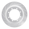 631-54168L Drilled/Slotted Brake Rotor [Silver], 1999-2007 Ford/Lincoln/Mercury/Mazda, Position: Rear Left - image 1