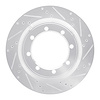 631-54168R Drilled/Slotted Brake Rotor [Silver], 1999-2007 Ford/Lincoln/Mercury/Mazda, Position: Rear Right - image 1