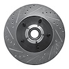 631-54169L Drilled/Slotted Brake Rotor [Silver], 2000-2004 Ford/Lincoln/Mercury/Mazda, Position: Front Left - image 1