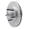 631-54170L Drilled/Slotted Brake Rotor [Silver], 1999-2004 Ford/Lincoln/Mercury/Mazda, Position: Front Left - image 2