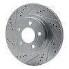 631-54171L Drilled/Slotted Brake Rotor [Silver], 2001-2011 Ford/Lincoln/Mercury/Mazda, Position: Front Left - image 2