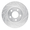 631-54171R Drilled/Slotted Brake Rotor [Silver], 2001-2011 Ford/Lincoln/Mercury/Mazda, Position: Front Right - image 1