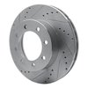 631-54175L Drilled/Slotted Brake Rotor [Silver], 1999-2005 Ford/Lincoln/Mercury/Mazda, Position: Front Left,Fr Left - image 2