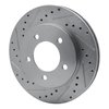 631-54176L Drilled/Slotted Brake Rotor [Silver], 1997-2002 Ford/Lincoln/Mercury/Mazda, Position: Front Left - image 2