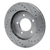 631-54176L Drilled/Slotted Brake Rotor [Silver], 1997-2002 Ford/Lincoln/Mercury/Mazda, Position: Front Left - image 4
