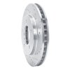631-54176R Drilled/Slotted Brake Rotor [Silver], 1997-2002 Ford/Lincoln/Mercury/Mazda, Position: Front Right - image 2