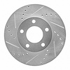 631-54177L Drilled/Slotted Brake Rotor [Silver], 2001-2007 Ford/Lincoln/Mercury/Mazda, Position: Front Left - image 1