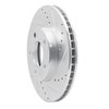 631-54177R Drilled/Slotted Brake Rotor [Silver], 2001-2007 Ford/Lincoln/Mercury/Mazda, Position: Front Right - image 2