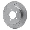631-54178L Drilled/Slotted Brake Rotor [Silver], 2002-2010 Ford/Lincoln/Mercury/Mazda, Position: Rear Left - image 2
